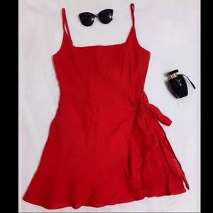 Princess Polly Cottage Hill dress in color red